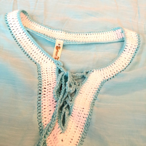 Shoreline swim coverup crochet accent Nwt - Picture 3 of 5